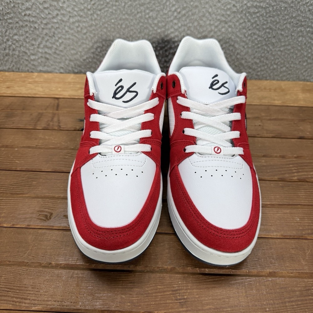 eS Shoes Mens 11 Red White Blue Accel Slim Skateboarding Sneakers Skater NEW - Picture 5 of 12